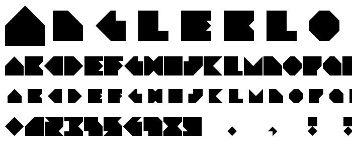 Angleblock Regular font